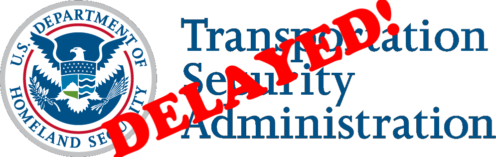 Transportation Security Administration (TSA) Logo Delayed
